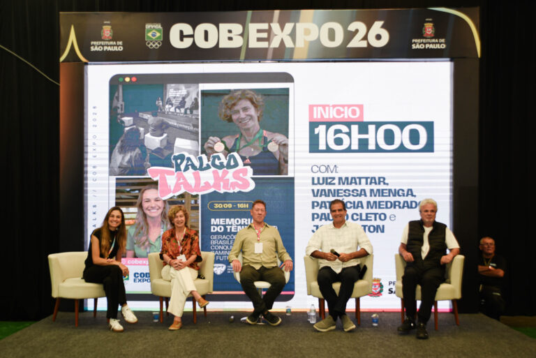 Vanessa, Patrícia, Dalcim, Mattar e Cleto (Foto: Odeval Menezes / Acervo do MTB